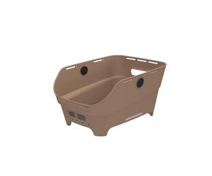 Basil Cento Neo WSL - Cesta Trasera para Bicicleta, 21 L, de plástico Reciclado, Reflectante, 46,9 x 23,7 x 14,1 cm