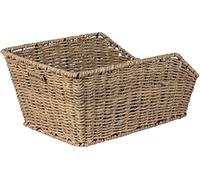 Basil Cento Rattan Look Cestino per bicicletta, Unisex Adulto, erba Marina, 47 cm x 47 cm x 22 cm