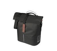 Basil City Shopper MIK Studs - 14 - 16 l, Negro, Repelente al Agua, Incluye Sistema de Tacos MIK, Ideal para Viajes por la Ciudad y Compras