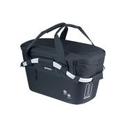 Basil Classic Carry All ISO - Cesta para Bicicleta (Sistema MIK Trasero, aislada, Resistente a la Intemperie, 18 L), Color Negro