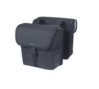 Basil Go Double Bag - Bolsa Doble (32 L, Impermeable, Ideal para Compras, Viajes por la Ciudad y Uso Diario), Color Negro