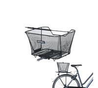 Basil Cesta trasera Lesto MIK – Sistema MIK con cerradura, placa adaptadora – Negro