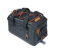 Basil Maleta Trunkbag Miles Black Orange - Lona (7 L), Color Negro y Naranja