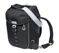 Basil Unisex - Adult Miles Bolsa de bicicleta / Mochila de bicicleta, Black Lime, 31 cm x 17 cm x 44 cm