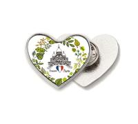 Basilique Paris France - Broche de metal con diseño de corazón