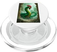 Basilisco con Cabeza de Gallo y Mirada petrificante Mortal PopSockets PopGrip para MagSafe