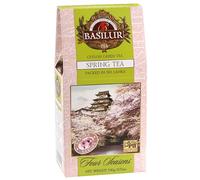 BASILUR Spring Tea Té de hoja verde con aroma añadido de piña, cereza, aciano y guinda 100 g (1)