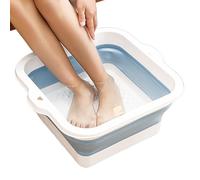 Basin de remojo plegable del pie - 168 Masaje convexo, baño portátil | Solución de pedicura de gran tamaño antideslizante para alivio dolorido, uso de viajes, autocuidado y terapia de ril
