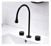 Basin grifo de la cuenca Baño extendido cruel y cruel es de agua fría Mezcladora de agua Gila oro Basina Negra Mezcladora de fregadero de agua grúa grúa (gris) LWX