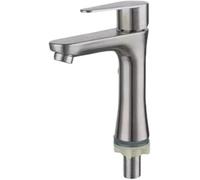 Basin Tap Baño de baño Washbasin Un solo grifo frío Desktop Basin Faucet School Canteen Medical Basin Faucet, G de acero inoxidable LWX