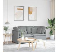 Basinlix Sofá modular con cojines en color gris claro de tela, 200 x 100 cm, diseño flexible, cómodo sofá esquinero, incluye espacio de almacenamiento y cómodos reposabrazos para salón y habitación de