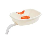 Basino de lavado de cabello para cama en cama - lavabo para el cabello, cuencos de champú portátiles para el hogar con soporte para el cuello | Amigos con una bandeja de fregador