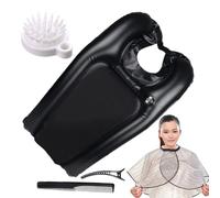 Basino De Lavado Del Cabello - Traje De Champú Inflable | Estación De Lavado Cómoda | Soporte Para El Cuidado Del Cuello Para El Cuidado Del Cabello | Estación De Lavado De Cabello En Peine Y Cli