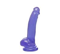 BASIX PENE DE GELATINA SUCCION LILA 21 CM