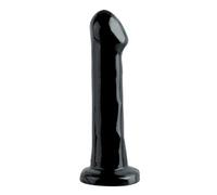 Basix Rubber Works Dong Dildo Clásico Negro - 206 gr