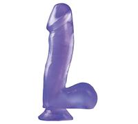 Basix Rubber Works Dong With Suction Cup Dildo Clásico Purpura - 369 gr