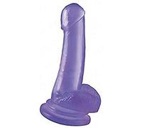 Basix Rubber Works Suction Cup Dong Purpura Dildo Clásico - 517 gr