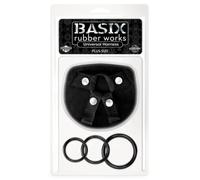 Pipedream Basix Rubber Works Dildo con arnés universal 164 gr