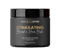 Bask & Lather estimulante de cabello y barba acondicionador de blsamo con aceites esenciales Mantense de mango y karit soporta picazn o cuero cabe