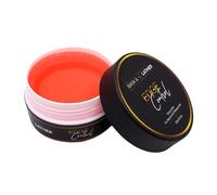 BASK & LATHER Gel fijador para el cabello fuerte con aceite de ricino, no graso, no deja residuos blancos, de larga duración, promueve el crecimiento del cabello, fórmula natural, para todos los tipos