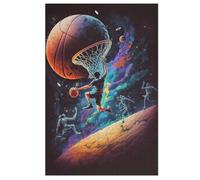 Basket-Ball - Puzzles para adultos, 1000 piezas, regalo para familia, rompecabezas clásico 3D, juguete de madera, regalo único, 78 × 53 cm