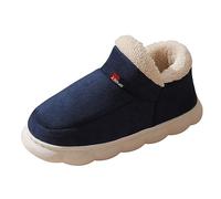 Basket Chaussette Les Chaussures pour Homme avec Plantillas gruesas y Pies Todo se puede llevar dentro y fuera con Zapatillas de Algodón Caliente Bottine Hombre Cuero Negro Vaquero, azul marino, 40 EU