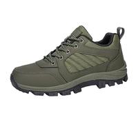 Basket De Caminar Senderismo Mujer Cómodo - Basket De Trail Femme Chaussures Casual Sneakers à Cordones Basquetas Antideslizante Zapato Resistante Basquette Alpinismo Exterior Sneaker, verde, 37 EU
