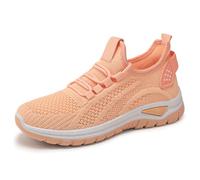 Basket De Marche Femme Cómodo, Basket de Running Femme con Amorti, Chaussures Orthopédiques Femme Confort, Sneakers Ligeras Y de Malla, Suela Flexible Antideslizante, Correr, Fitness, rosa, 37 EU