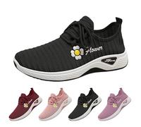 Basket Femme Ete Cómodo Grande Tamaño, Basket Femme Running Ligera, Sneaker Suela Esponjosa Zapatillas De Running Casuales Transpirable Sneakers Tendencia Basquette con Floral Patrón Zapatilla De