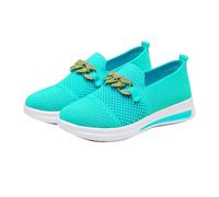 Basket Femme Ete Cómodo sin cordones - Chaussures de sport femme Orthopédic Baskets Casual Chaussure Transpirable Sneakers à Enfiler Basquette Punta Redonda Sneaker De Caminar Al Aire Libre Basquetas