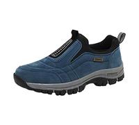Basket femme sans lacets Cómodo Chaussure sans Lacet Sneakers De Caminar Ligero Urbano Zapato Antitranspirante Ligero Basket De Securite Zapatillas Velo Route Legere Chaussures, azul, 43 EU