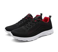 Basket Homme Running Legere Ete Sneakers Hombre de Malla de Punto Zapatillas y Calzado de Deporte Legere Zapato de Seguridad Ortopédico Basquetas Zapatos de Senderismo Marche Basquette, 01 rojo., 45