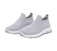Basket Homme Slip on Sneakers Chaussure sans lacets de Course Baskets Fitness Running Homme Antideslizante Chaussures de Tenis Transpirable Cómodas y Ligeras, gris, 36 EU