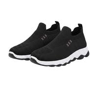 Basket Homme Slip on Sneakers Chaussure sans lacets de Course Baskets Fitness Running Homme Antideslizante Chaussures de Tenis Transpirable Cómodas y Ligeras, Negro , 36 EU