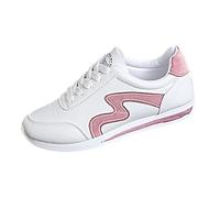 Basket Legere Femme - Chaussures Transpirable Shoe Style College Sneakers Mode Baskets Casual Sneakers Basses Sneaker Plateforme Chaussure Laçage Shoe, Un rosa, 41 EU
