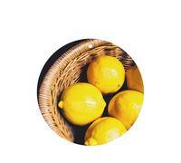 Basket Lemons - Juego de ambientador colgante, tarjetas redondas de fragancia de lavanda para interiores de automóviles, paquete de 10/24 tarjetas