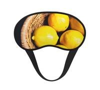 Basket - Máscara de dormir con estampado de limones para personas que duermen de lado, máscara opaca en forma de copa, para hombres y mujeres