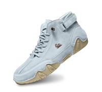 Basket Montante Femme Homme Running Sport Bottine Sneakers Homme en Cuir Baskets et Chaussures de Sport Chaussures de randonnée marche Chaussure Orthopédic Basquette Chaussures de Securite, 01 azul