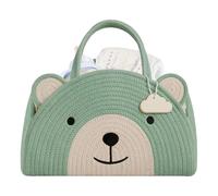 Basket - Organizzatore Per Pannolini, | cesta biancheria | Cesto portaoggetti Rotondo pieghevole in Cotone per la cameretta dei Bambini, giocattoli, biancheria, vestiti del Bambino, cesti Regalo