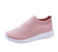 Basket Orthopedic Femme Tenis Femme Cómodo Basquette Femmes Basket Femmes Casual Ligero Chaussures Orthopédiques Compensées Multisports Baskets Antideslizantes Chaussures de Tenis, Rosa 3., 35 EU