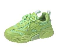 Basket Orthopedic Femme Ultra Cómodo Air Flexible - Basket Femme Marche Sportive Chaussures Plateforme Sneakers Tendencia Basquetas Jogging Chaussure Casual Sneaker à Cordones Basquette, verde claro