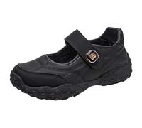 Basket Running femme sans cordones, chaussures de walk, femme cuir Mary Jane Slip On à Enfiler Brida con Hebilla Bailarinas Punta redonda cerrada Suela gruesa antideslizante Primavera Verano Sport