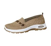 Basket Running Femme Sans Lacet Baskets et Chaussures de Sport Femme Mode Legere Sneakers Mesh Transpirable Slip On à Enfiler Cómodo, Punta Redonda, Suela gruesa antideslizante de verano Marche diario
