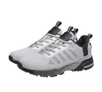 Basket Running Homme de Mesh Calado, Chaussures Sport Homme Ete, Baskets à Lacets, Sneakers de Paseo Transpirables, Tenis de Ocio, Parte superior perforada, Suela gruesa grada - Running Fitness Diario