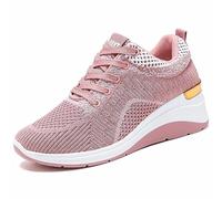 Basket Souple Femme Confort Basket Plateforme Chaussures Chic Y Elegante Chaussure Cómodo Ligero Baskets à Tacons Baskets Securite Pointe Large Sneaker Securite Legere Chaussures, rosa, 39 EU