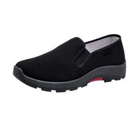 Basket toile homme d'été chaussures Bateau homme sans Lacets, Chaussures Orthopédiques à Poner, Basket Transpirable Ligero, Sneakers Suela Confort Antideslizante, Chaussures Casual De Caminar, Negro
