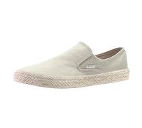 Basket toile homme d'été - Chaussures Homme Cómodo Pied Large Baskets sans lacets à Enfiler Chaussure Casual Couleur Unie Sneakers Legere Basquetas Transpirable Sneaker Chic Basquette, caqui, 42 EU