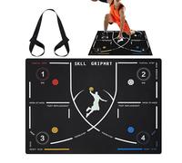 Basketball Agility Mat - Rubber Pad for Training | Non-Slip Footstep Trainer with Bounce Practice, Skill Development for Dribbling, Perfect for Athletes Coaches Students