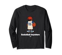 Basketball Anywhere Illustration Novelty Graphic Designs Manga Larga
