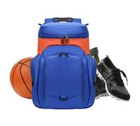 Basketball Bag - Equipment Storage Holder, Sports Gear Carrier | Large Capacity Ball Equipment Duffel Backpack, Multipurpose Training Travel Organizer with Shoe Cleat Football Volleyball Gym School